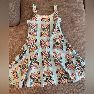 Lauren Good Day Geometric Pattern Dress